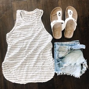 Racerback love stitch tank